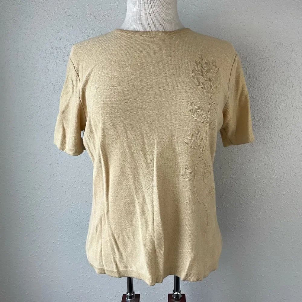 Rena Rowan Short Sleeve Top Size S EUC
